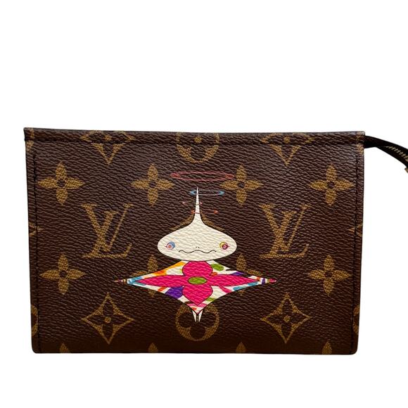 Louis Vuitton Murakami Bag LV x TM Trio Toiletry Pouch 15 Onionhead Monogram - Picture 13 of 13